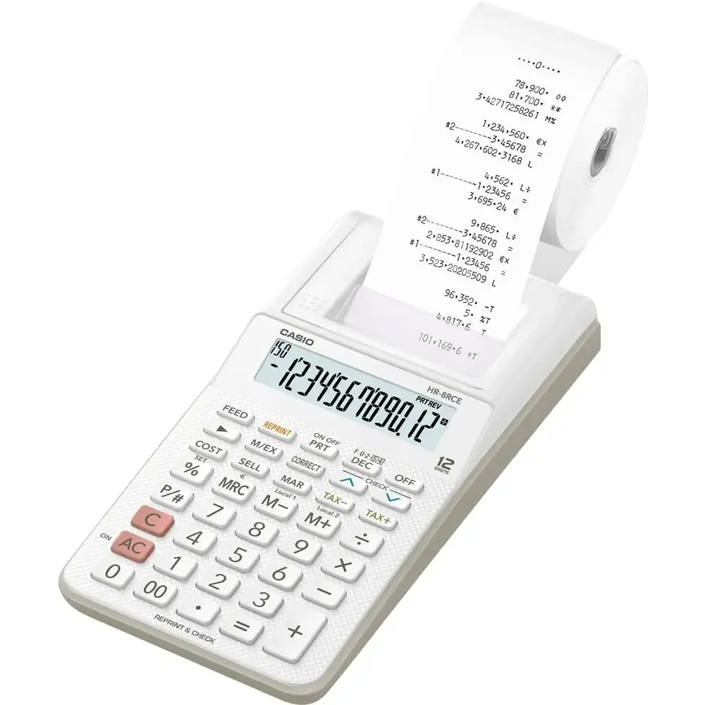 casio-hr-8rce-we-bialy-kalkulator-drukujacy