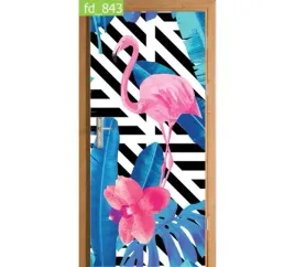 fototapeta-naklejka-na-drzwi-flaming-retro