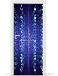 folia-fototapeta-na-drzwi-matrix-kod-informatyka