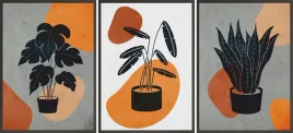 zestaw-plakatow-postery-3x-30x40-rosliny-abstrakt