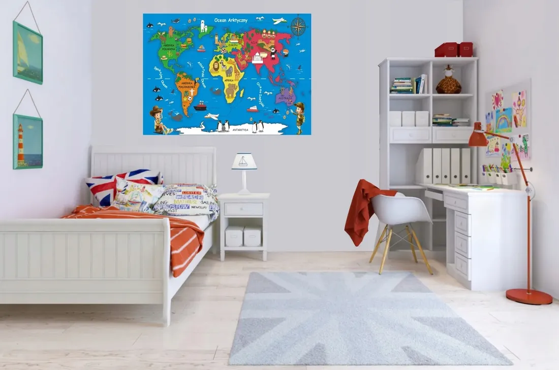 obraz-na-plotnie-dla-dzieci-mapa-120x80-wzory-stan-nowy