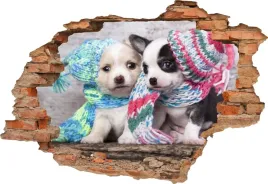fototapeta-3d-samoprzylepna-naklejka-3d-pieski-324