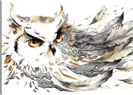 obraz-na-plotnie-sowa-abstrakcja-110x70-800-wzorow