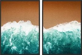 obraz-plakaty-dyptyk-60x40-morze-ocean-fala-plakat