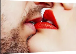 obraz-na-plotnie-pocalunek-para-90x60-980-wzorow