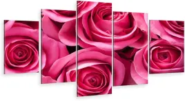 tryptyk-5-czesci-na-sciane-rozowe-roze-800-wzorow
