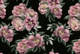 fototapety-3d-na-wymiar-kwiaty-dark-floral-200x133