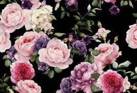 fototapety-3d-kwiaty-dark-floral-420x280