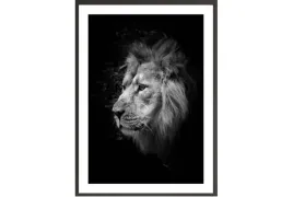 obraz-plakat-40x30-lew-lion-king-czarno-biale