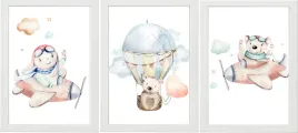 zestaw-3-obrazki-plakaty-a3-samolot-balony-mis