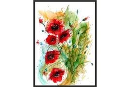 obraz-plakat-40x30-kwiaty-maki-akwarela-do-kuchni