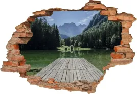fototapeta-3d-samoprzylepna-naklejka-do-salonu-pomost-w-gorach-jezioro