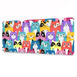 ochronna-mata-na-blat-kolorowe-koty-doodle-90x45cm