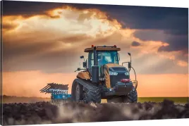 obraz-na-plotnie-traktor-zniwa-pole-70x50-wzory