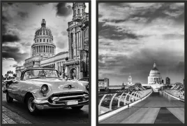 obraz-plakaty-50x70-dyptyk-samochod-black-white