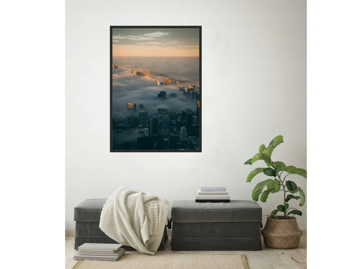obraz-plakat-70x50-miasto-drapacze-chmur-mgla-stan-nowy