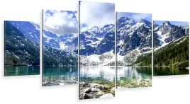 tryptyk-5-czesci-na-sciane-do-salonu-sypialni-morkie-oko-tatry-gory