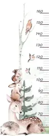 miarka-wzrostu-naklejka-na-sciane-zwierzatka-lesne