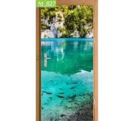 fototapeta-naklejka-na-drzwi-rybki-jezioro-lazur