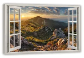 obraz-na-plotnie-okno-tatry-wysokie-70x50