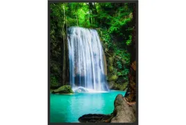 obraz-plakat-40x30-wodospad-natura-las-zielen
