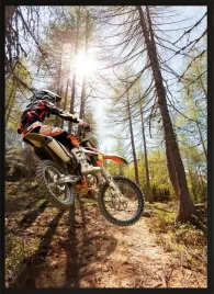obraz-dekoracyjny-plakat-40x30-sport-enduro-motocykl-cross-las-natura