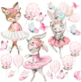 naklejka-na-sciane-sarenka-kroliczki-balony-100cm