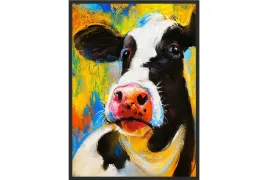obraz-plakat-40x30-krowa-pastele-portret-do-salonu
