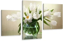 tryptyki-obrazy-na-sciane-biale-tulipany