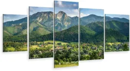tryptyk-5-czesci-obraz-do-salonu-giewont-zakopane
