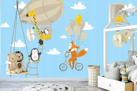 naklejki-dla-dzieci-na-sciane-balony-lis-lisek
