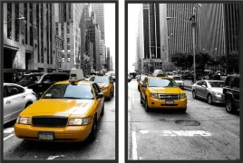 obraz-dyptyk-plakat-50x70-taxi-zolta-ny-nowy-jork
