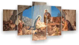 obraz-tryptyk-religijny-boze-narodzenie-5-czesci