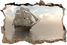 naklejki-na-sciane-fototapeta-3d-dziura-statek
