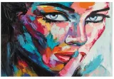 obraz-na-plotnie-twarz-kobieta-kolory-120x80-stan-nowy
