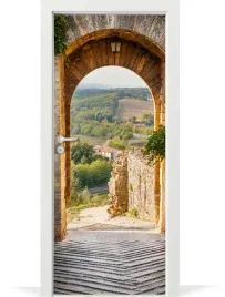 fototapeta-samoprzylepna-na-drzwi-toskania-wlochy