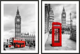 obraz-plakaty-50x70-dyptyk-big-ben-budka-londyn