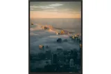 obraz-plakat-40x30-miasto-drapacze-chmur-mgla