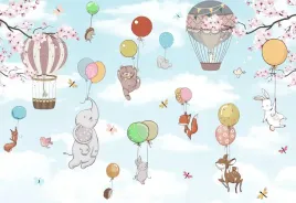 fototapeta-dla-dzieci-balony-zwierzeta-twoj-wymiar