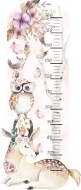 miarka-wzrostu-naklejka-na-sciane-zwierzatka-boho-sarenka-dla-dzieci