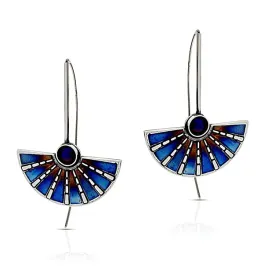 kolczyki-z-niebieskim-tytanem-srebro-925-wachlarz-rekodzielo-handmade
