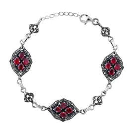 bransoletka-oksydowana-srebrna-pr-925-granat