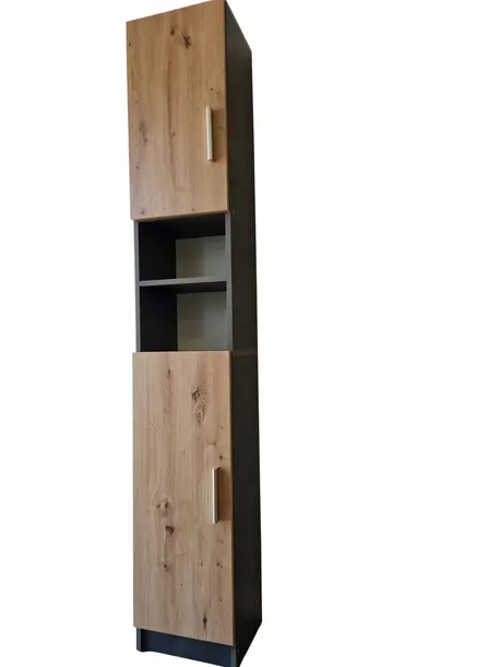 SŁUPEK ŁAZIENKOWY STOJĄCY REGAŁ SZAFKA PÓŁKA ŁAZIENKOWA ANTRACYT 190cm