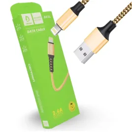 kabel-usb-wzmacniany-lightning-iphone-denmen-zloty