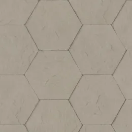 tapeta-3d-bezowy-beton-geometria-heksagon-winylowa-zmywalna