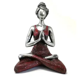 figurka-kobiety-24cm-joga-srebrny-i-bordowy