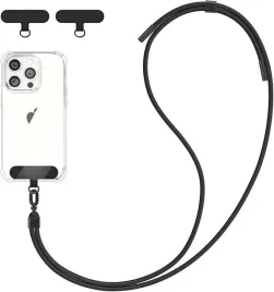 lancuch-pasek-do-zawieszenia-telefonu-uniwersalny-2-podkladki-160cm-czarny