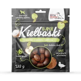 syta-micha-super-kielbaski-dla-psa-z-kaczka-kokosem-i-jablkiem-100g