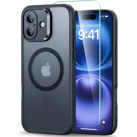 etui-obudowa-case-do-iphone-16-plecki-magsafe-ochronne-szklo-matowy-czarny