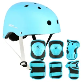kask-regulowany-orzeszek-ochraniacze-zestaw-na-rolki-rower-hulajnoge-nils